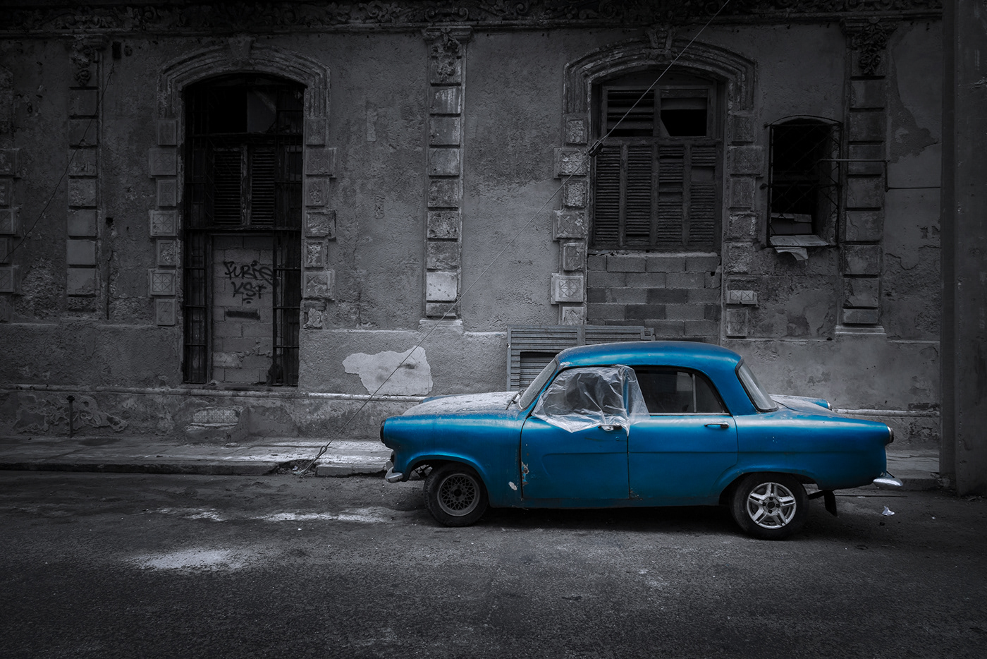 blue car cuba havana Havanna kuba photographer Photography 