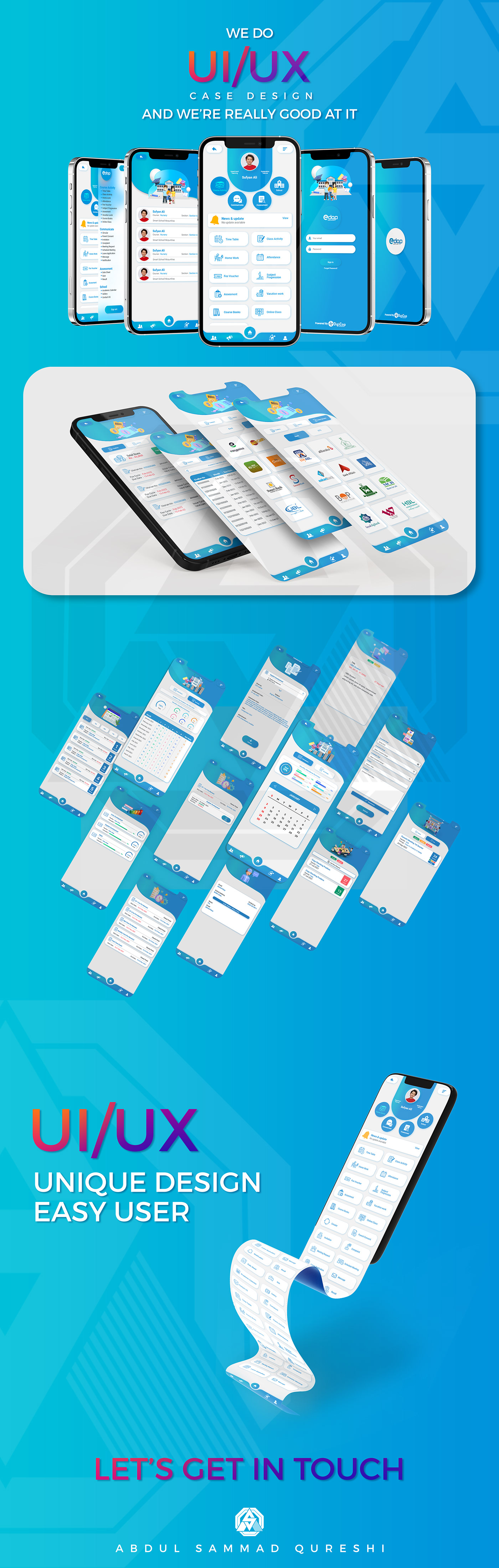 application colorful creative Interface Mobile app simple UI/UX unqiue user experience vector