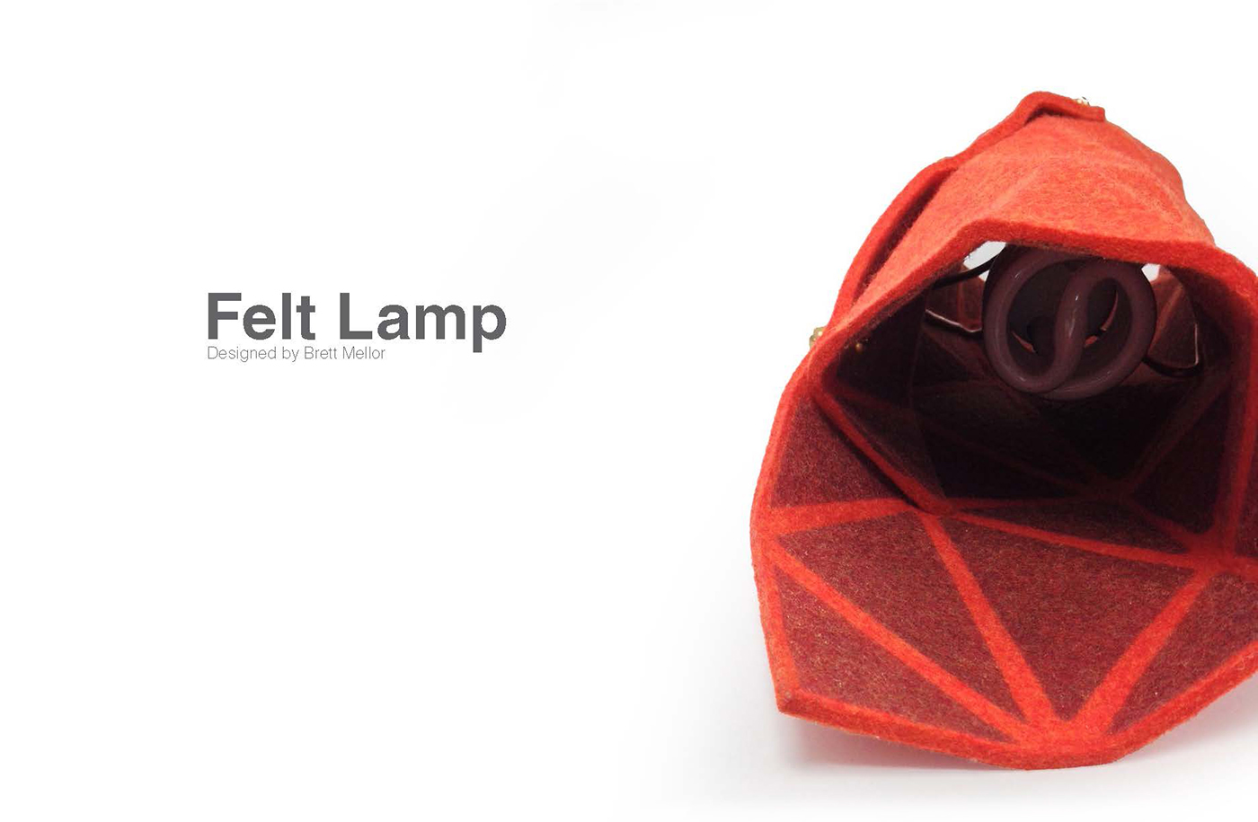 felt design lamp design felt origami  design Lighting Design  flat pack folding resin