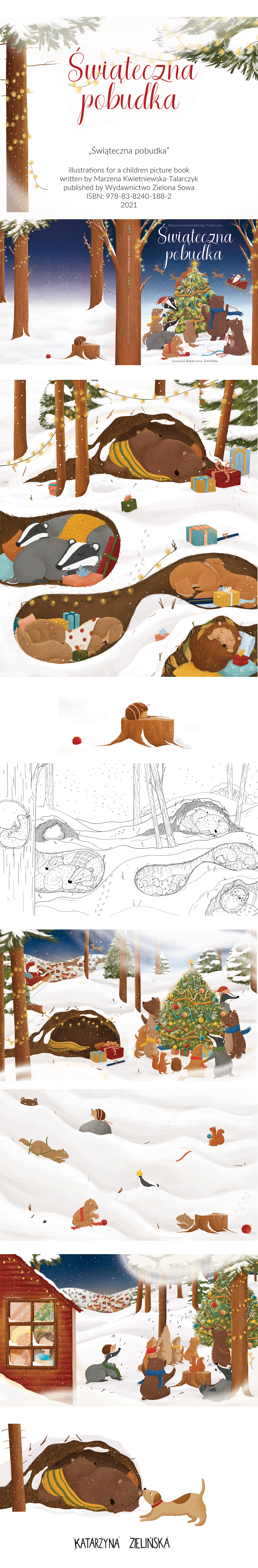 animals art Character design  children's book Christmas digital illustration illustrations Illustrator kidlitart picturebookart