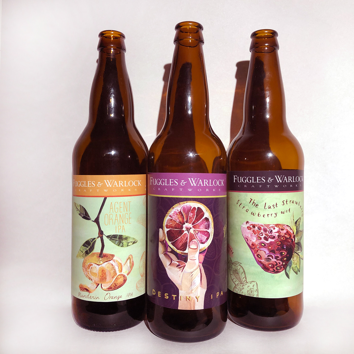 beer labels graphic design  ILLUSTRATION  mixed media package design  paper collage watercolour
