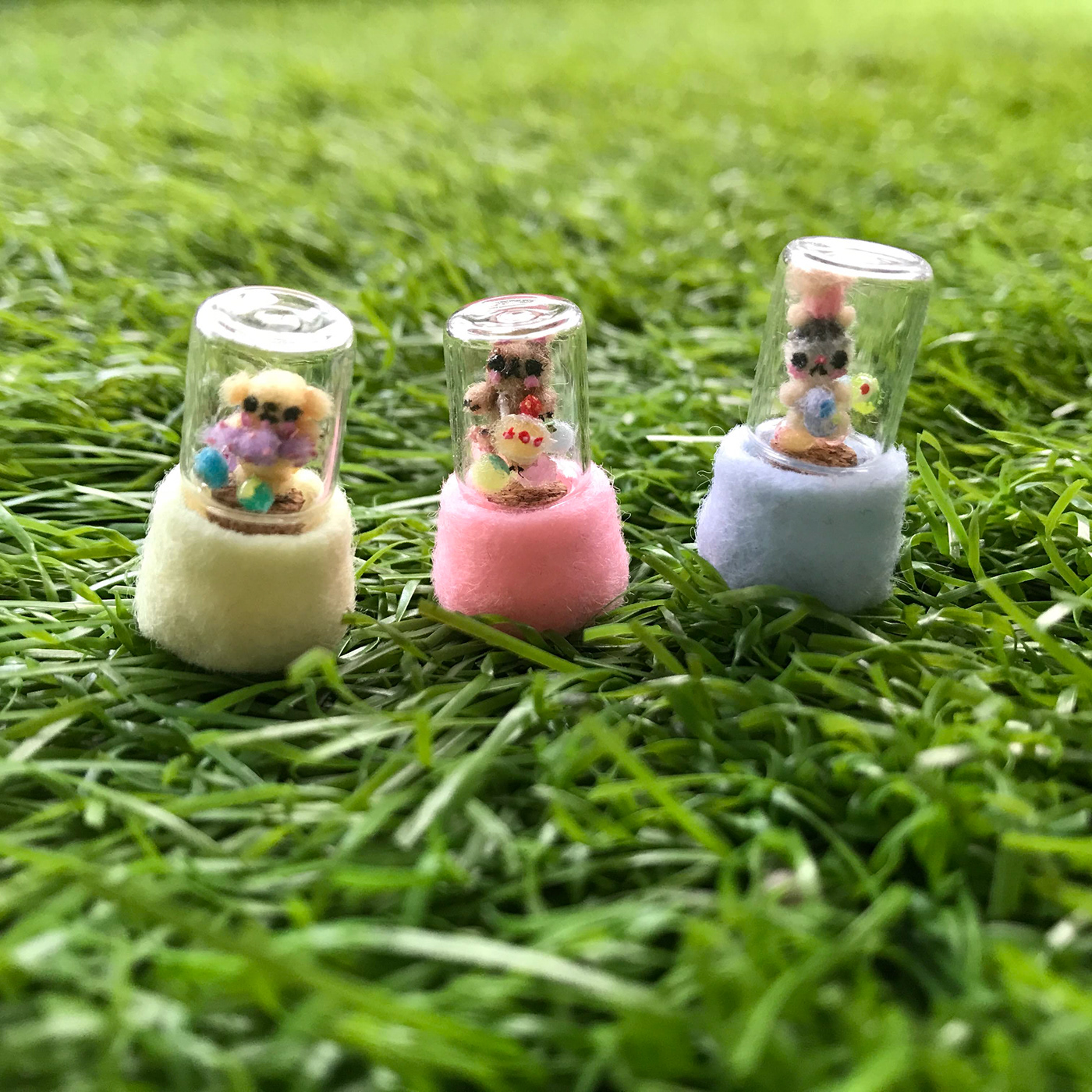 bunny felt gachapon Gashapon hamster Miniature pets puppy toy capsule toy capsule machine