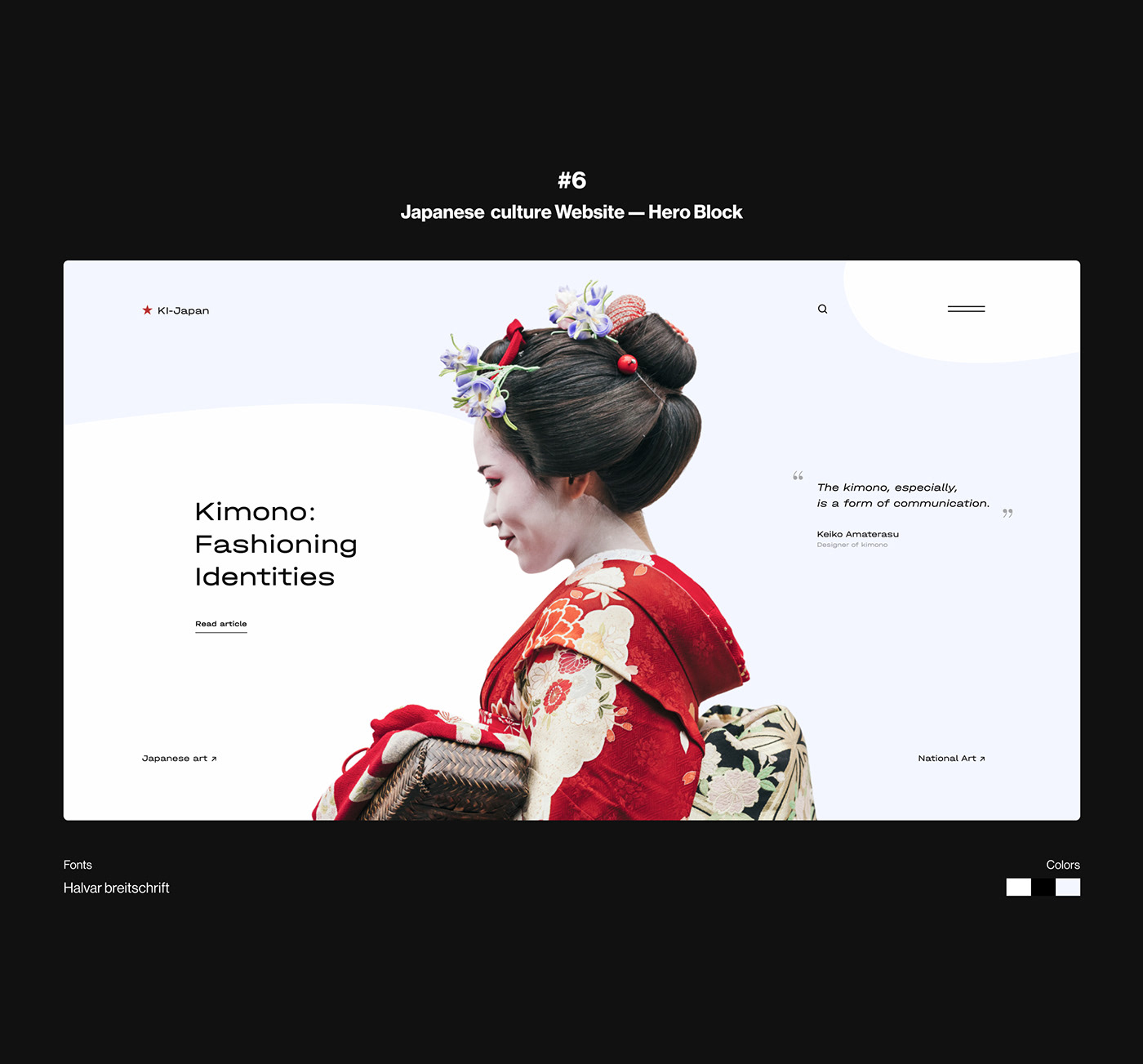 UI/UX concept visual user interface Web Design  Figma Website showcase presentation heroblock