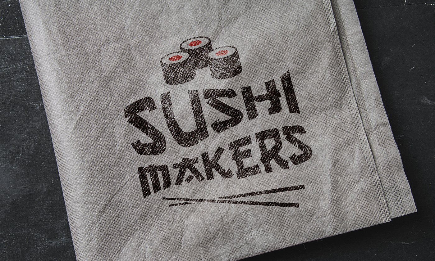 Sushi Food  restaurante makers sushimakers branding  logo design creative asian