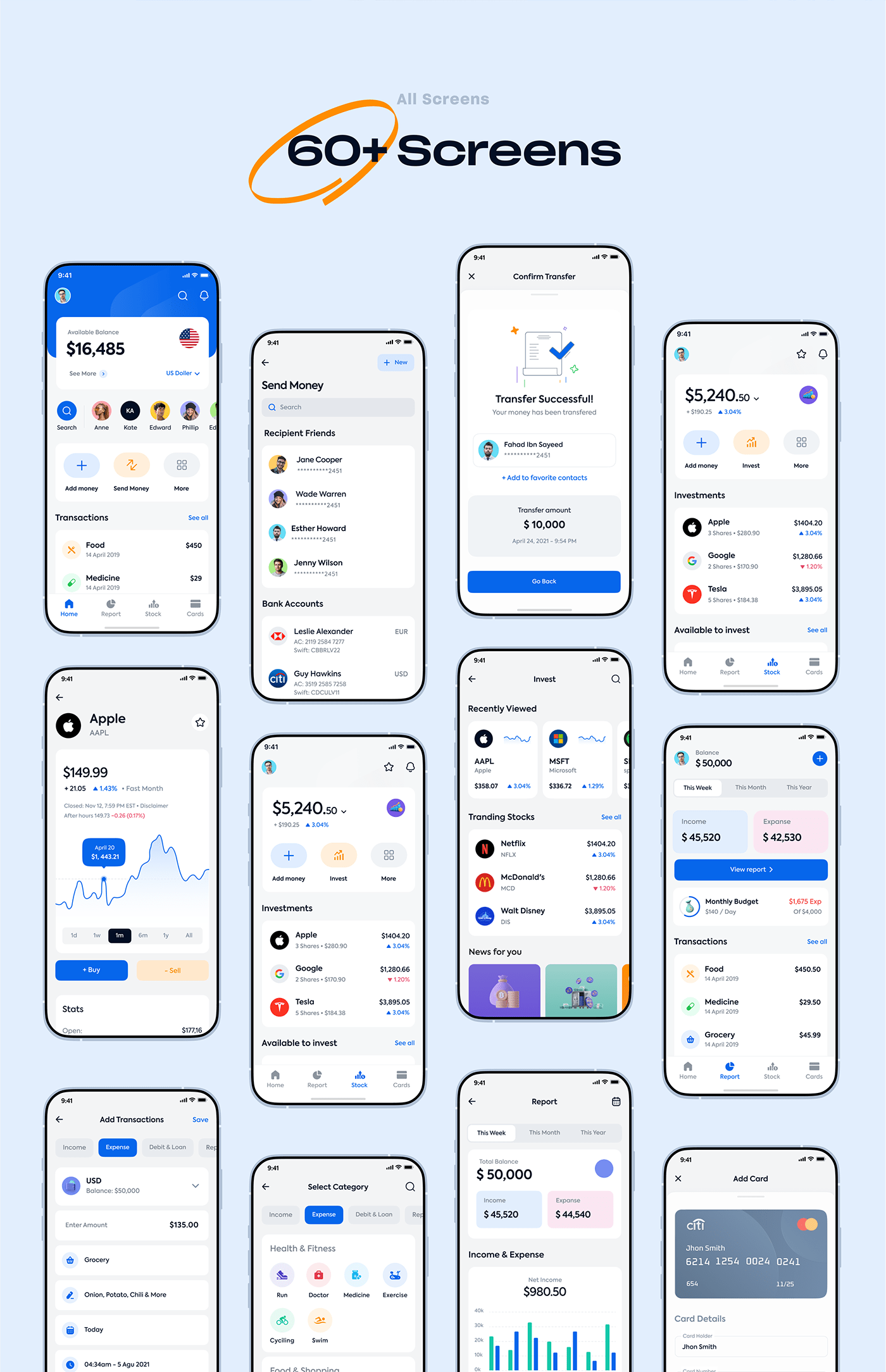 Financial Ui Design Projects