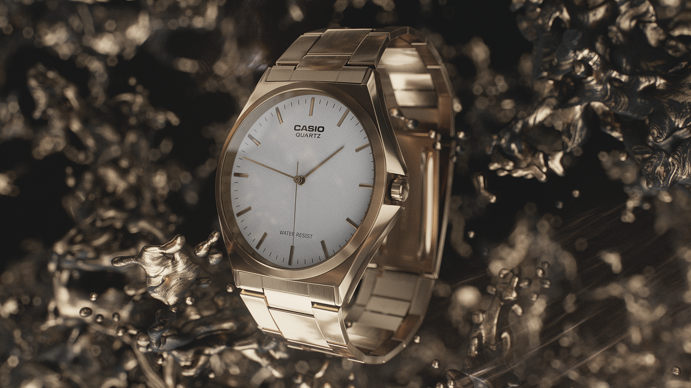 CG 3D animation  Casio watch