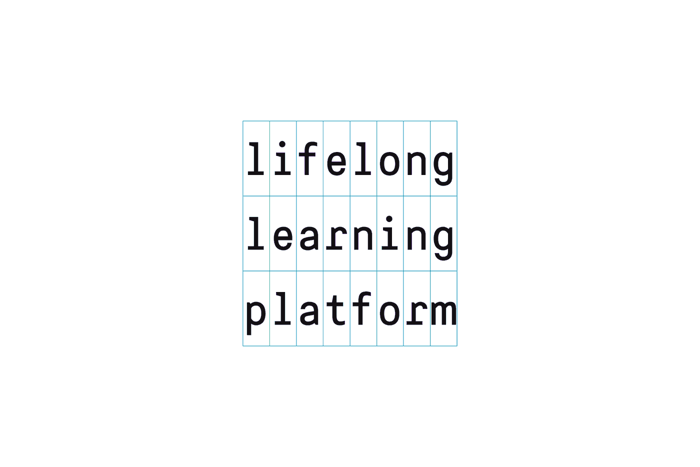 david colin lifelong learning Platform lifelong learning platform identité identity Layout Typographie typo font stretched grid communication