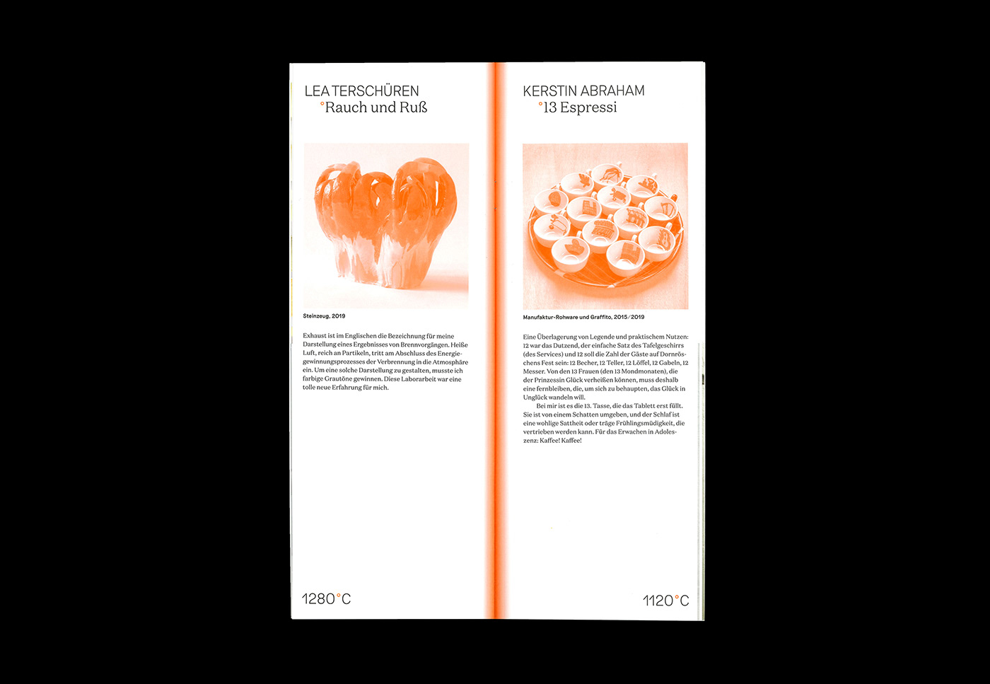 Booklet ceramics  editorial print typography  