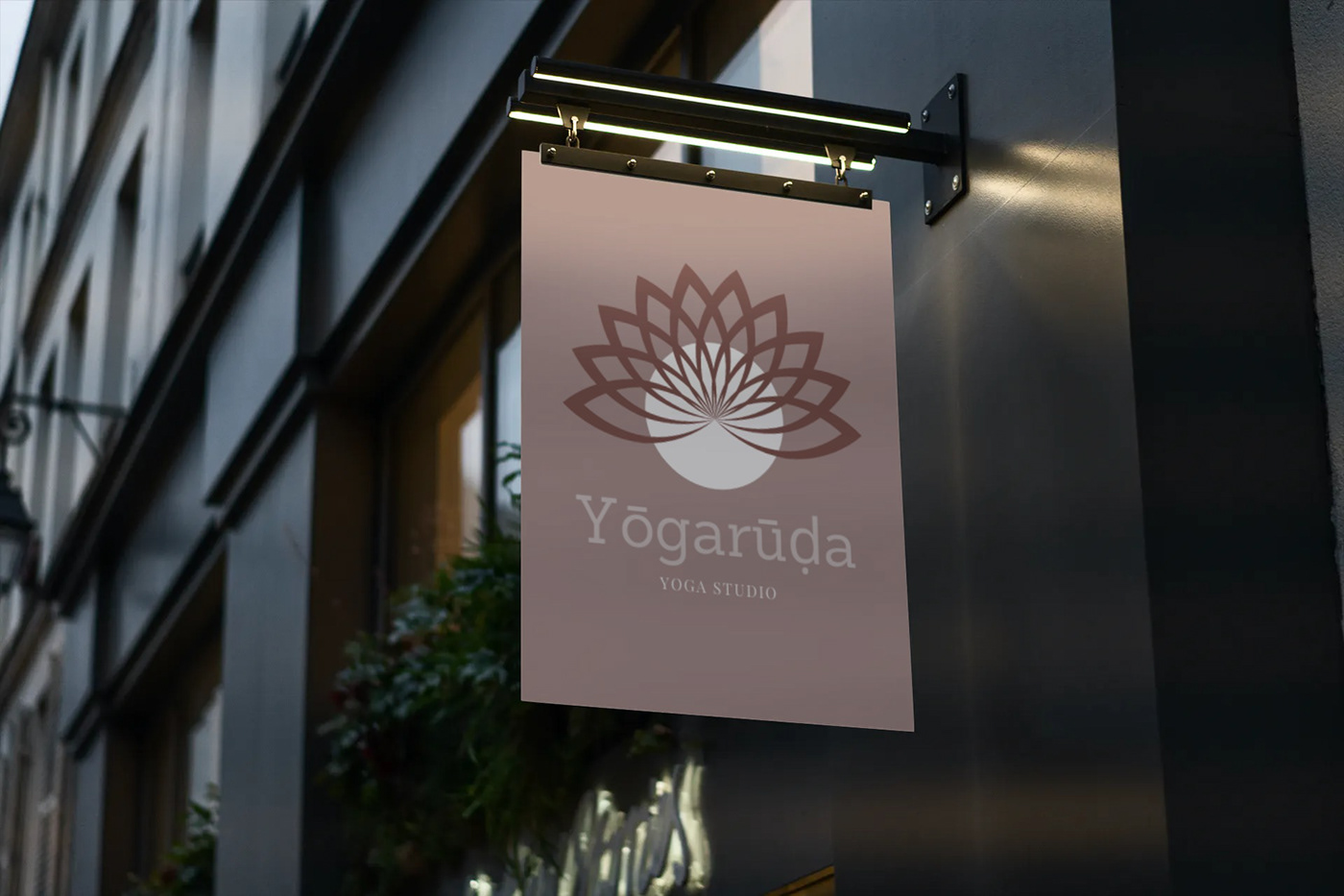 Advertising  branding  graphic design  logo yoga studio yogaruda