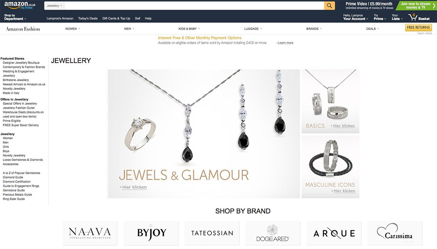 AMAZON Jewels & Glamour Store