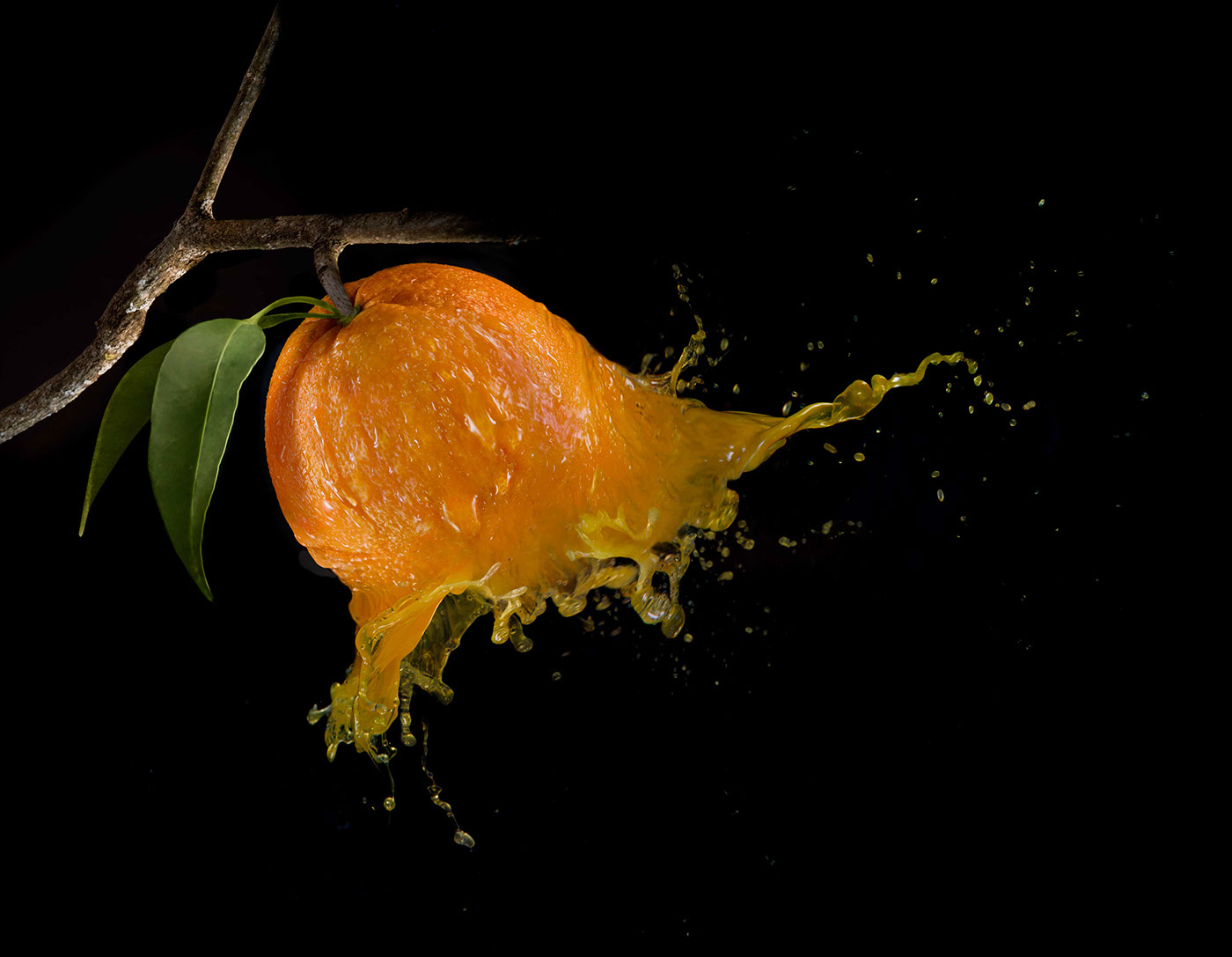 orange splash photoshop Composite Liquid retouching 