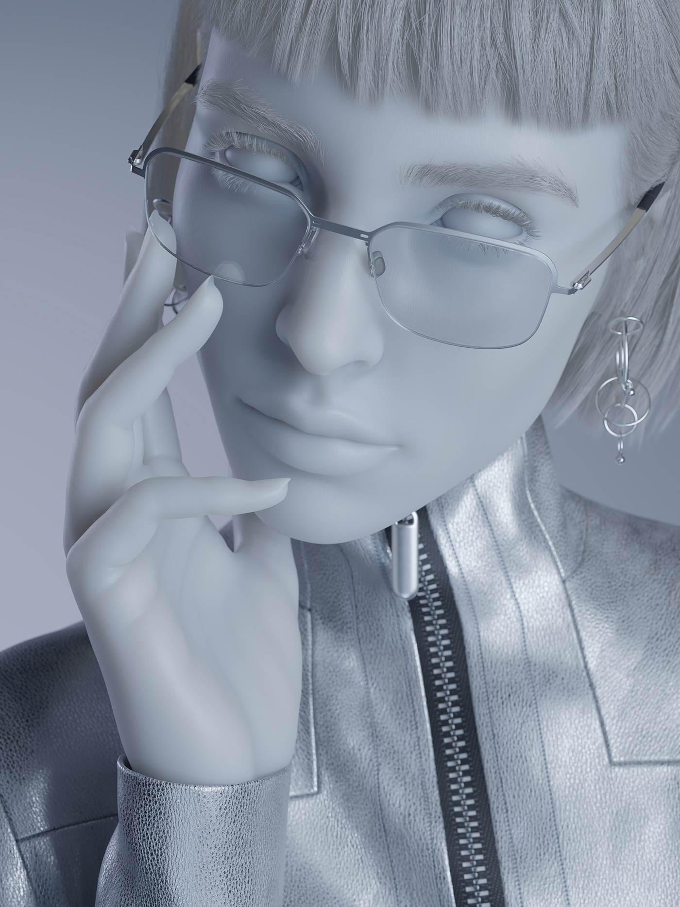 blender 3D Fashion  visualization photorealism glasses editorial