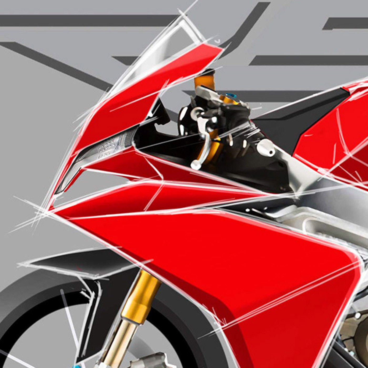Adobe Photoshop Aprilia design motorbike motorcycle photoshop RESTYLING rsv4 sketch transportation