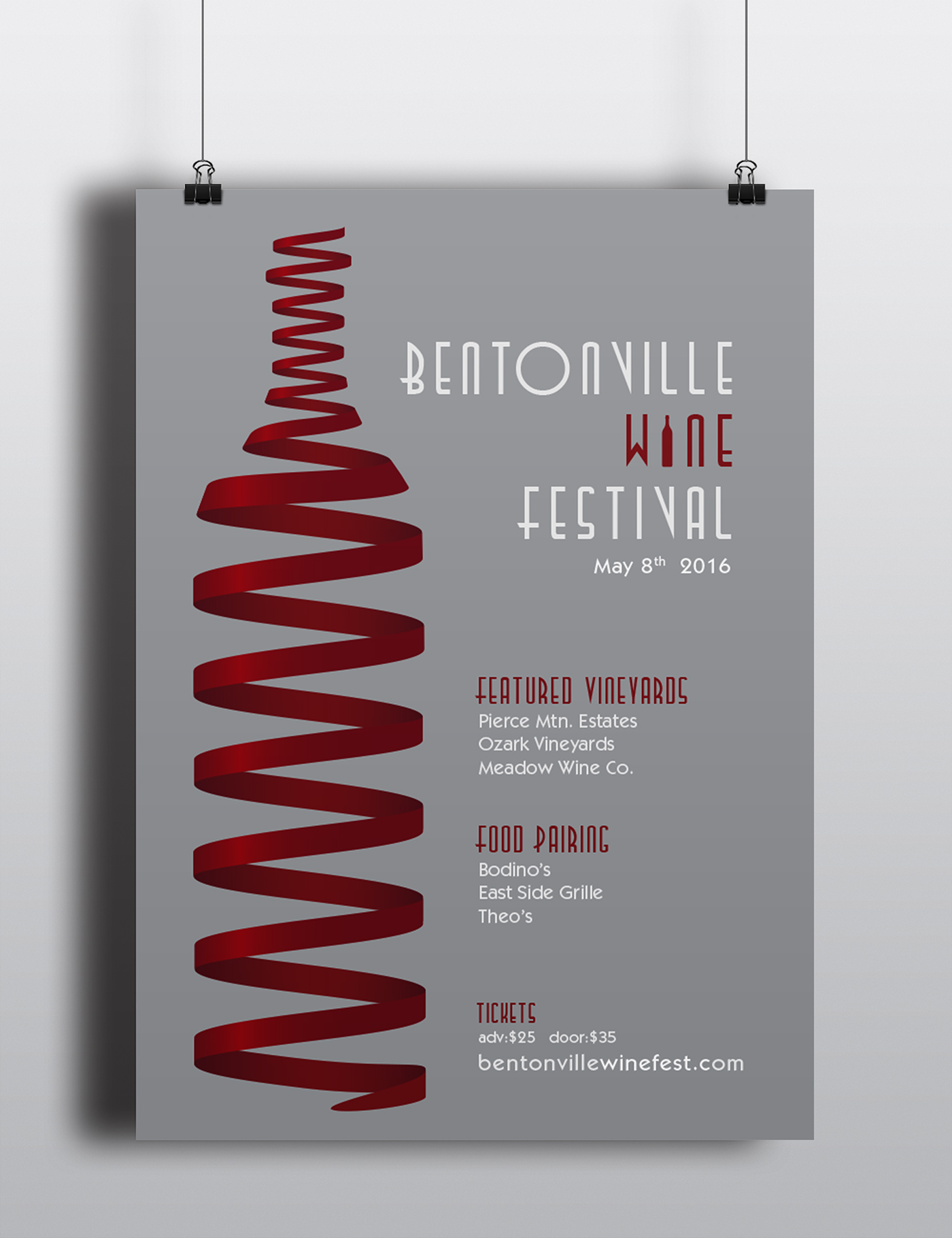 wine Fayetteville poster Poster series