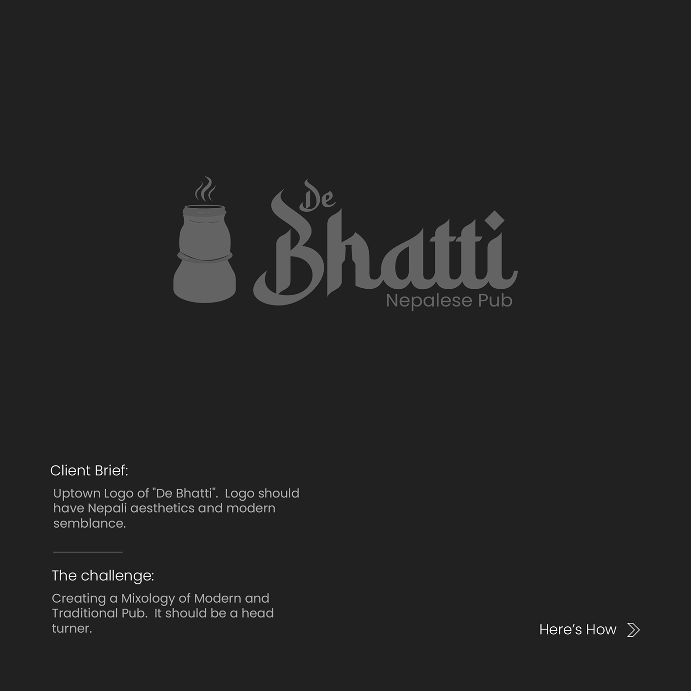 bar logo Bhatti logo black and white logo brand identity Logo Design minimal logo design nepali logo restaurant logo roniers design typography  
