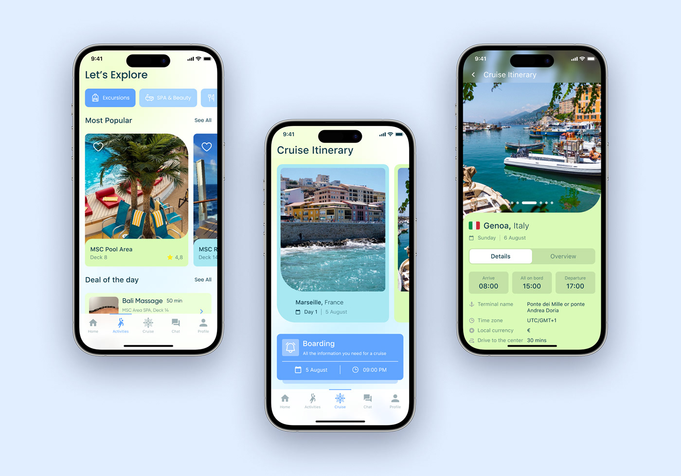 cruise Travel tourism app design UI/UX user interface Mobile app ui design