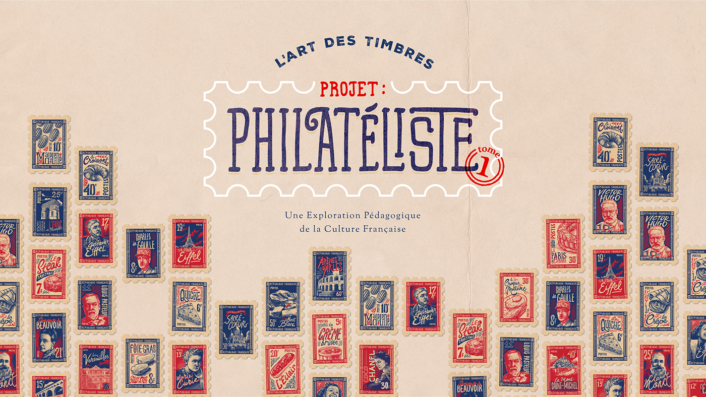 ILLUSTRATION  stickers sticker pack French france Paris lettering Digital Art  Education language