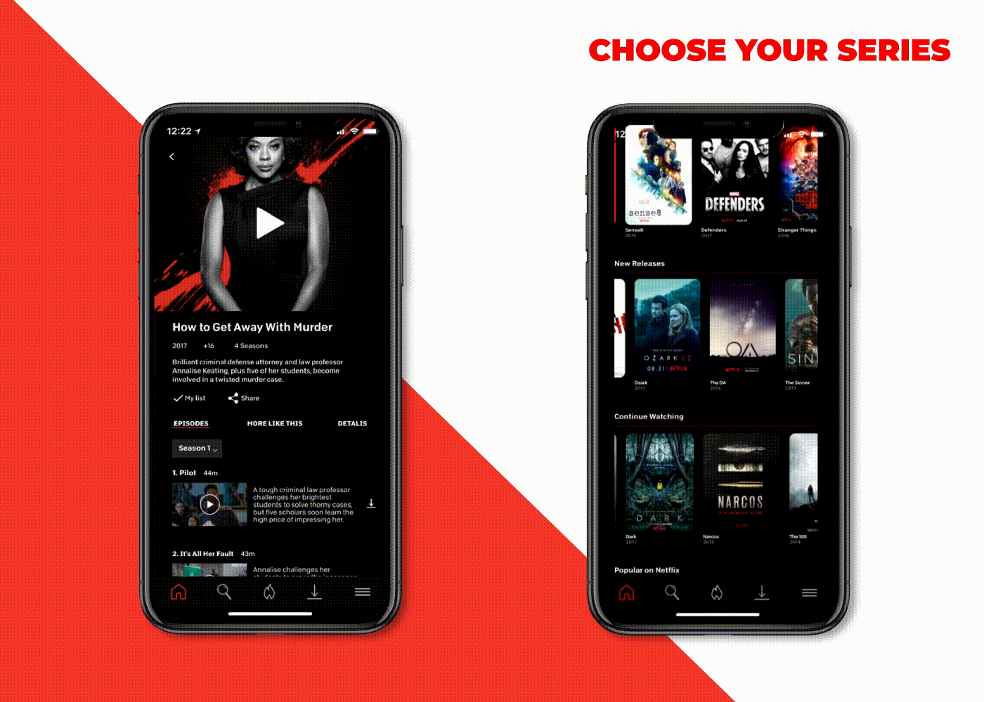 Web Design  UI/UX netflix app redesign Netflix UI ux Movies app mobile redesign