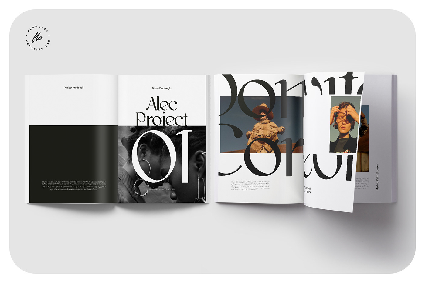 catalog creativemarket editorial Layout Lookbook magazine minimalist print printable template