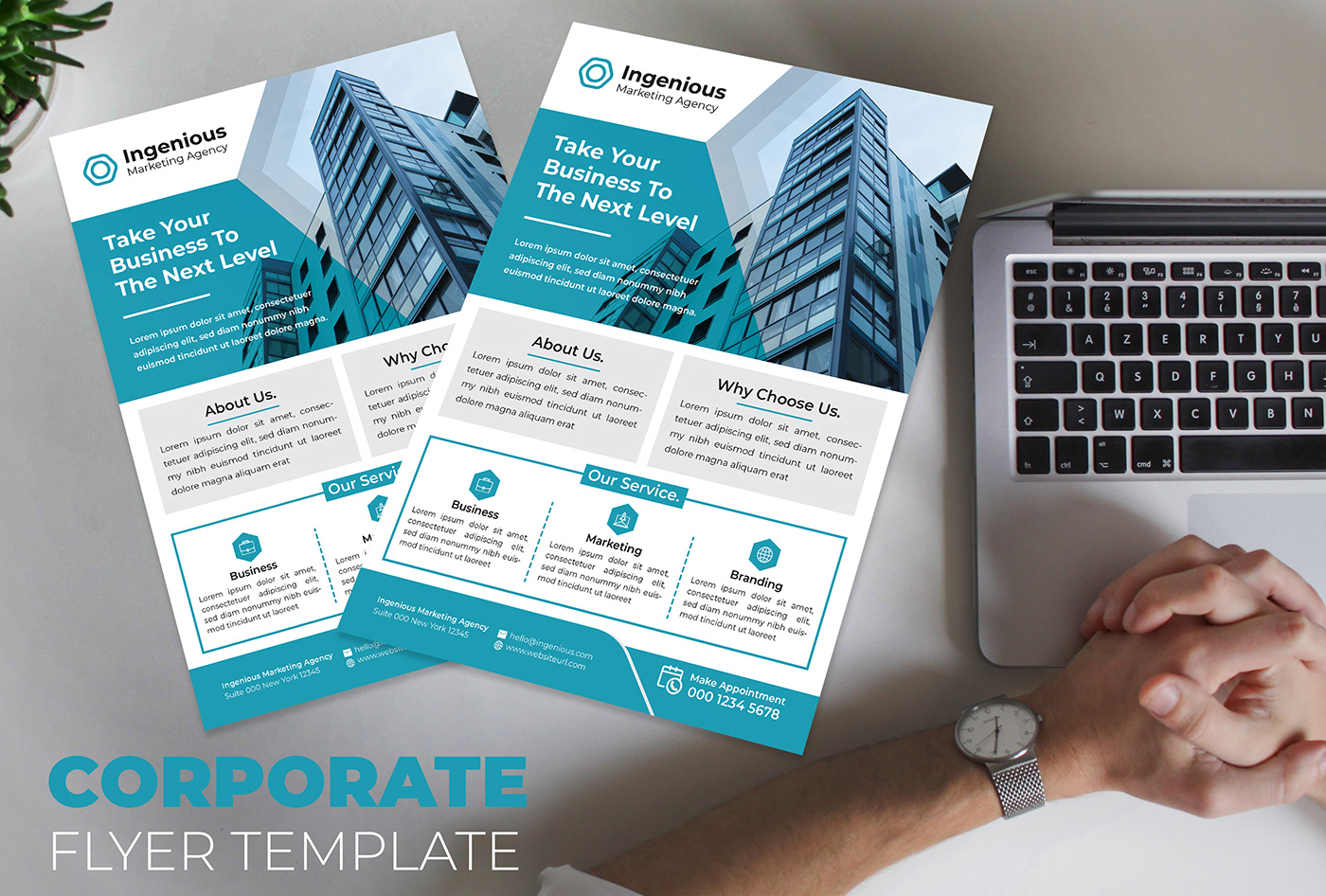 Corporate Business Flyer Template Design By Ingenious Artist Team.
