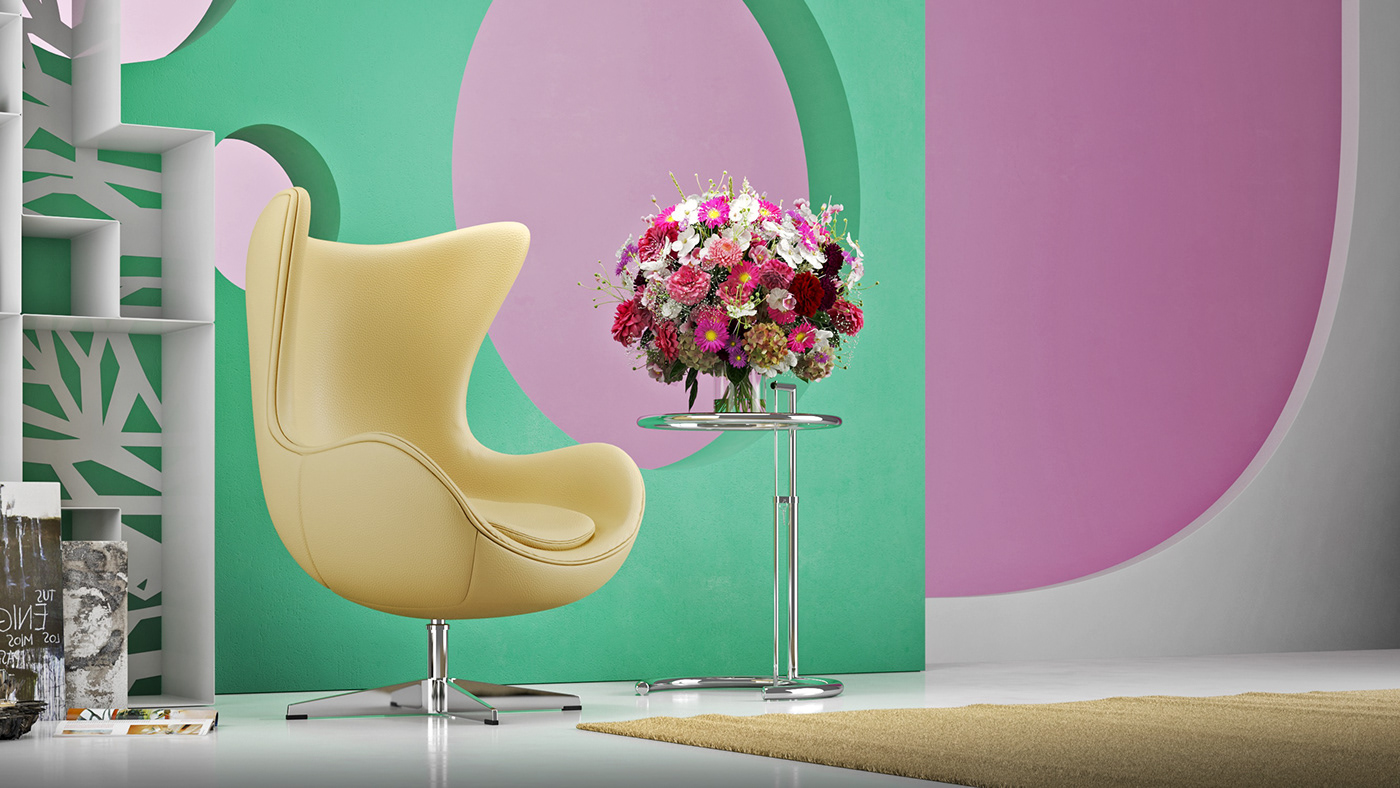 3d furniture 3D project classic design Modern Design Le Corbusier EAMES sofa Render Mies Van Der interior design 