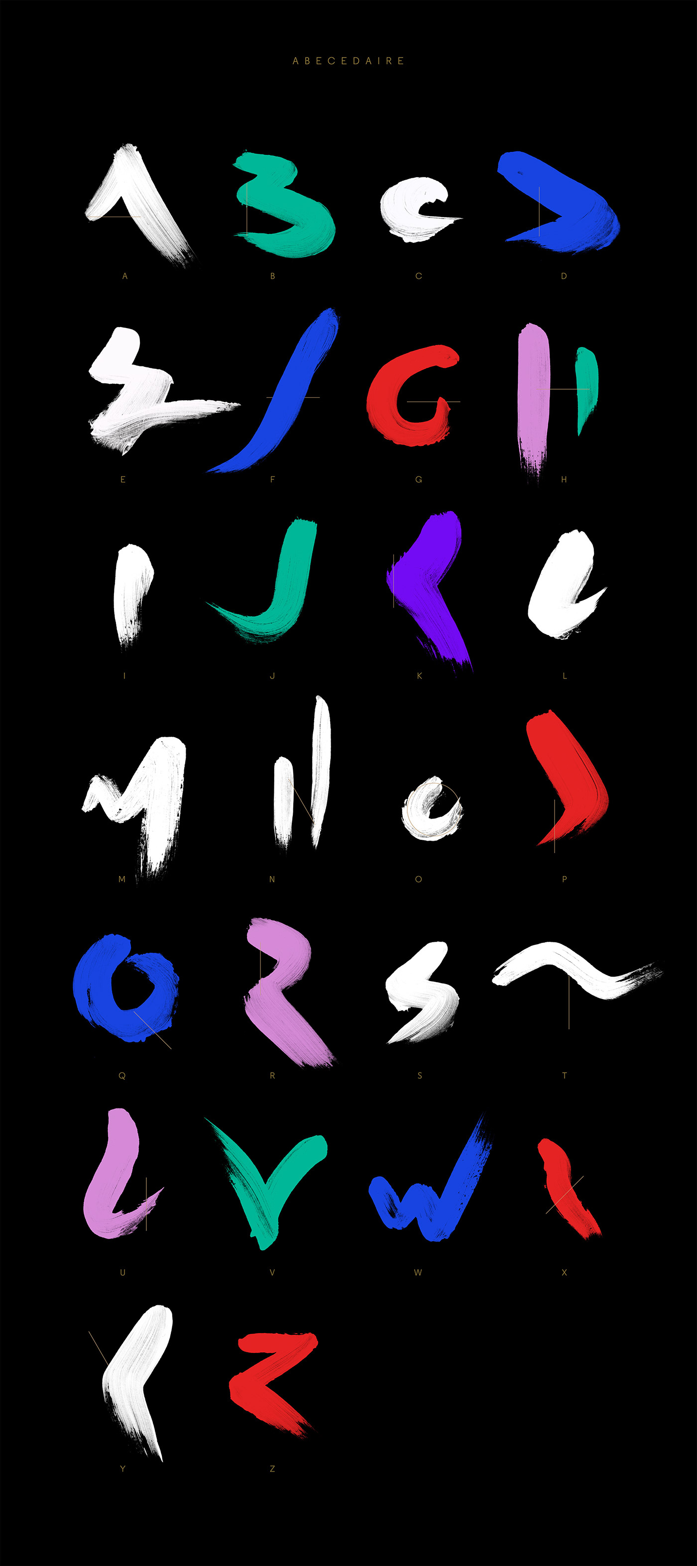 music festival colors texture typography   brush Abecedarium