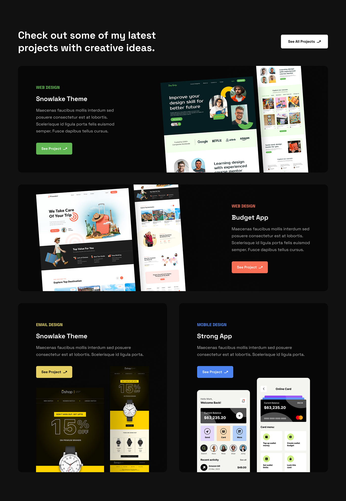 design portfolio UI UI/UX ux Web Webdesign Website Website Design