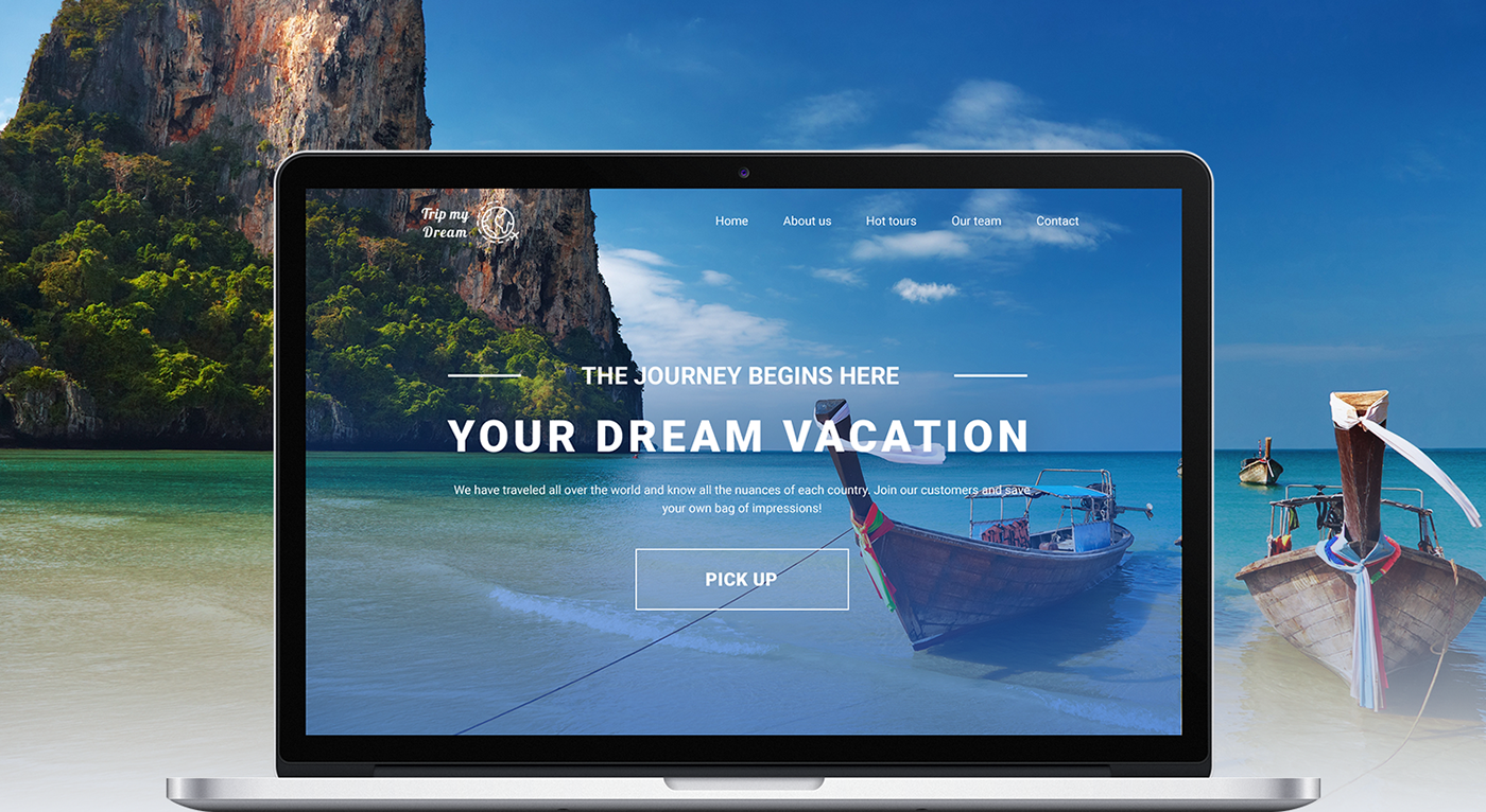 Travel landing travelagency trip UI/UX Design Webdesign user interface