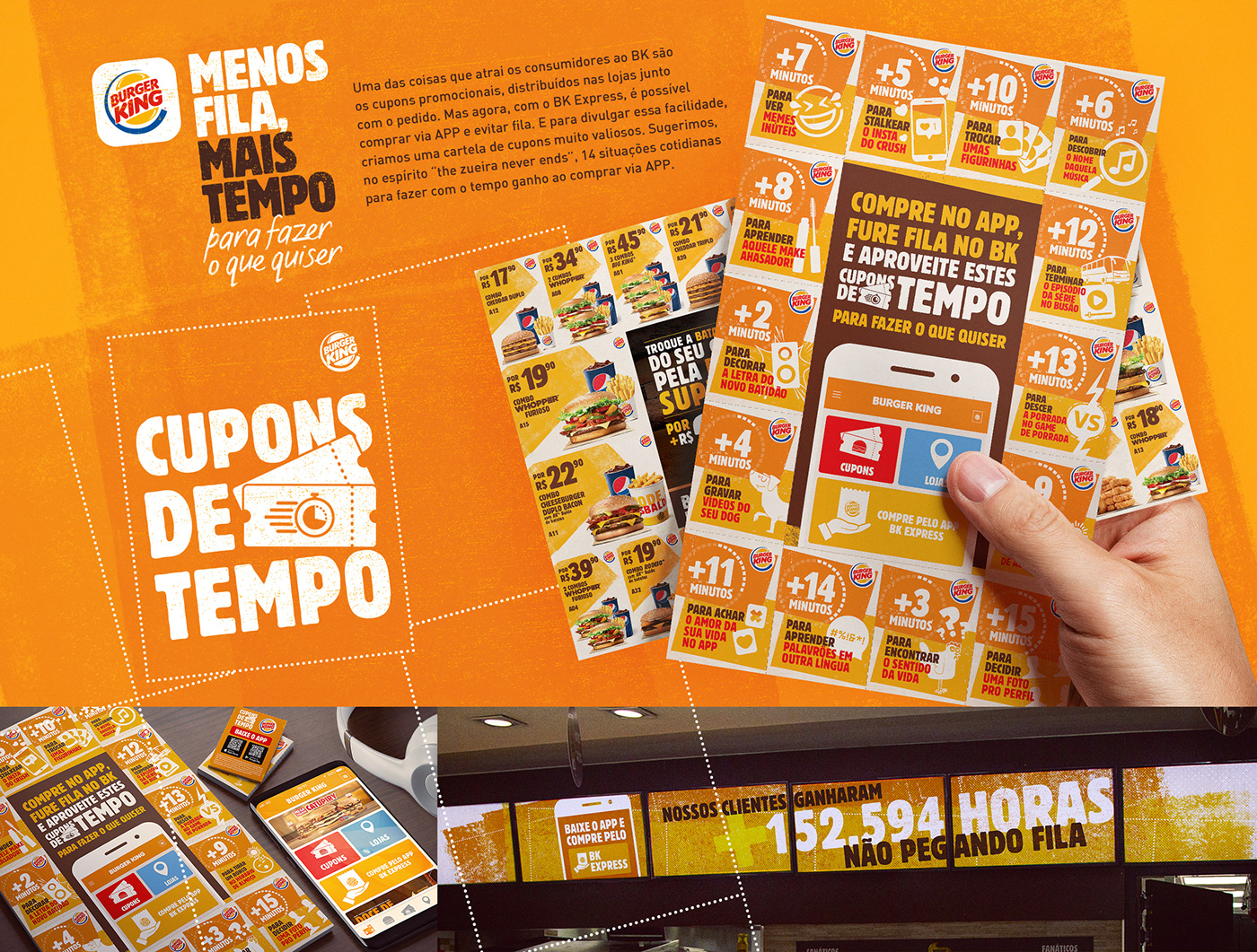 Burger King cupom app Promoção Meme zueira Tempo time Propaganda Advertising 