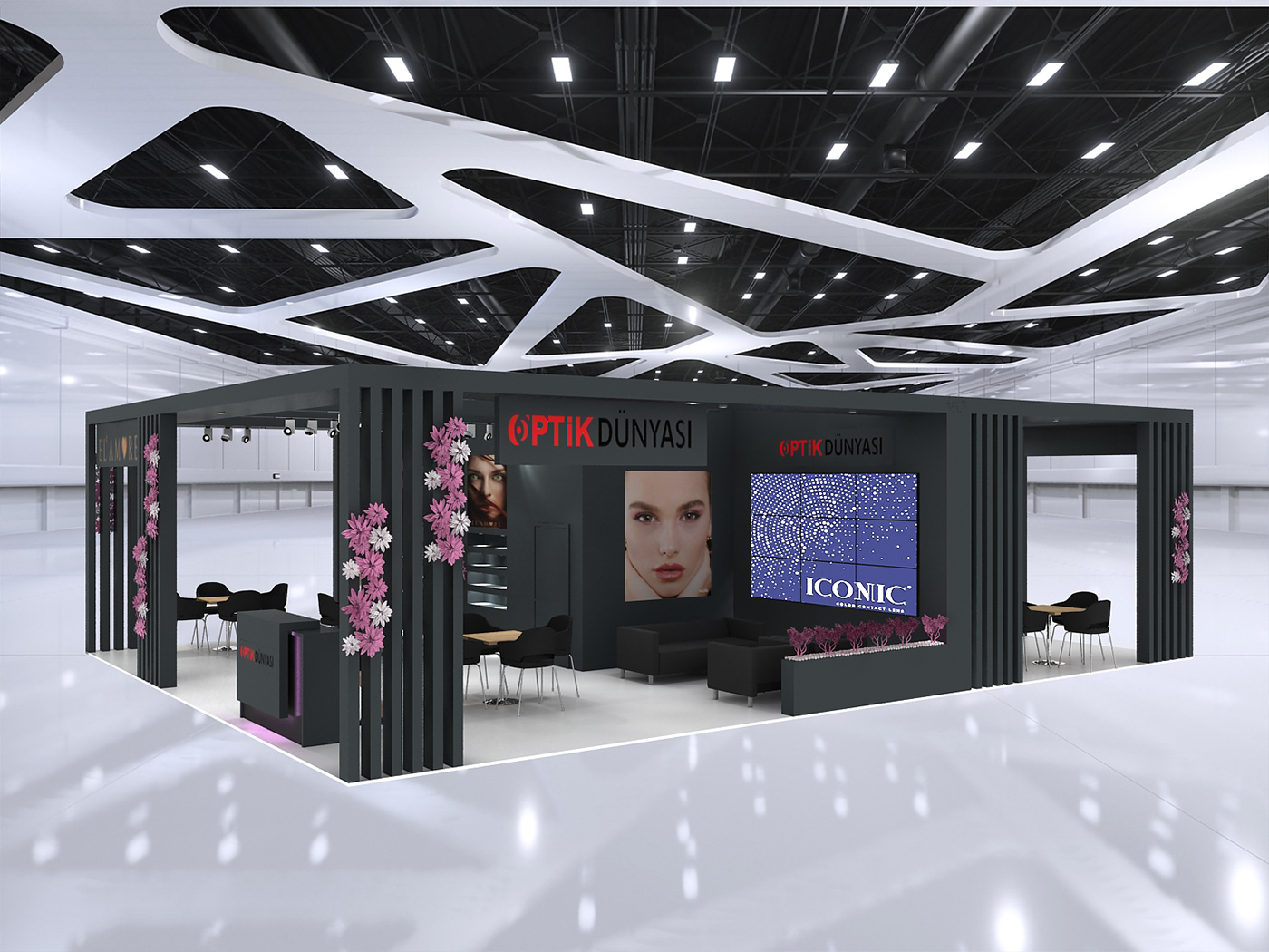 design 3dsmax architecture vray Render interior design  exhibition stand booth design expo Exhibition 