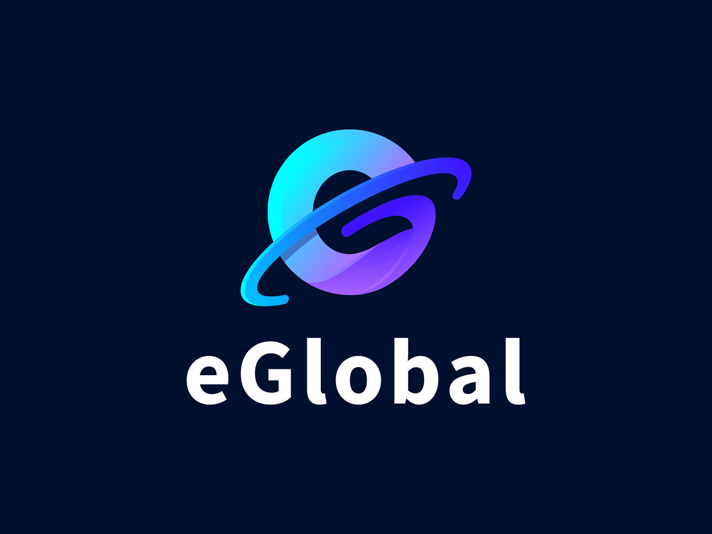 branding  Global gradient Icon logo minimalist modern symbol vector worldwide