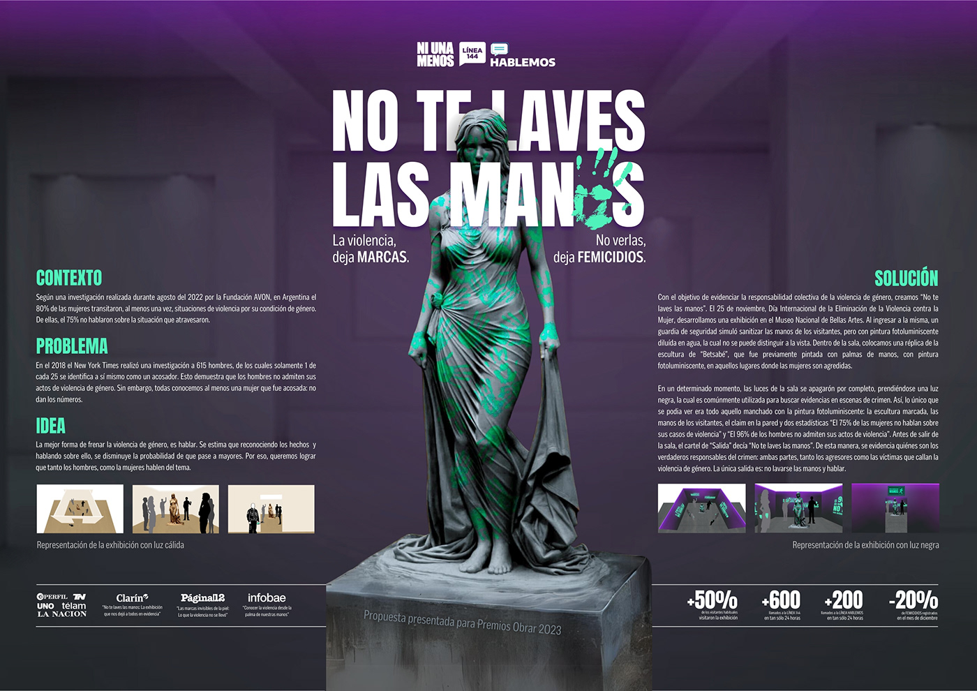 feminism Sexual Assault feminist women campaign Art museum Ni una Menos equality design obrar