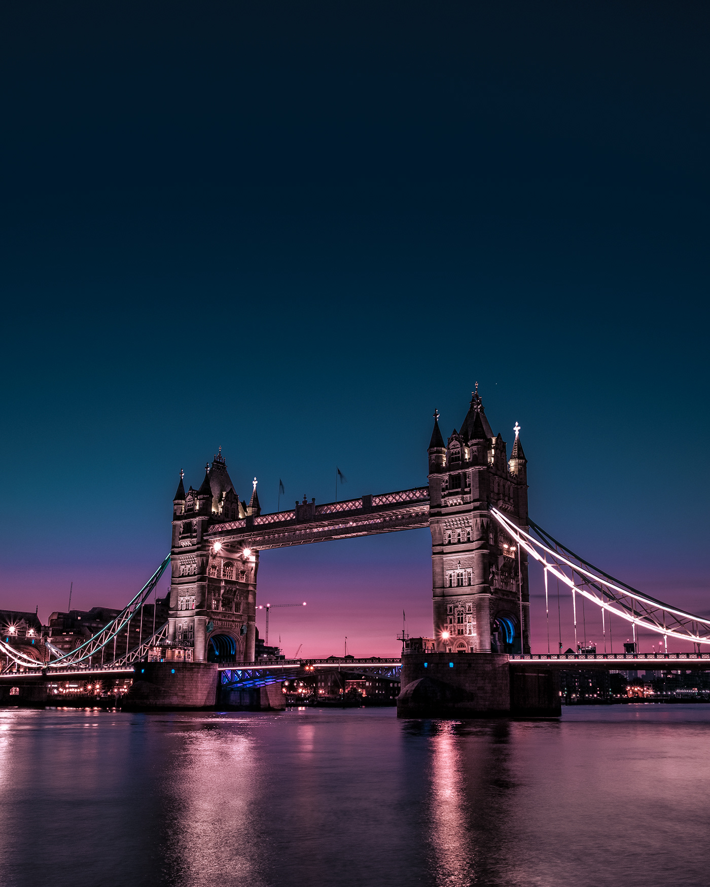 photoshop lightroom London UK night photo Photography  sunset tower bridge Moody