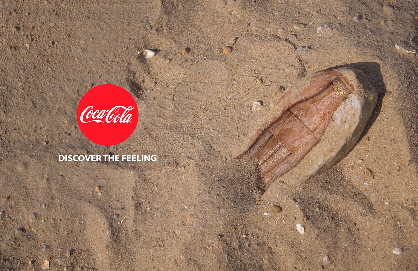 Coca Cola publicidad arqueologico huella