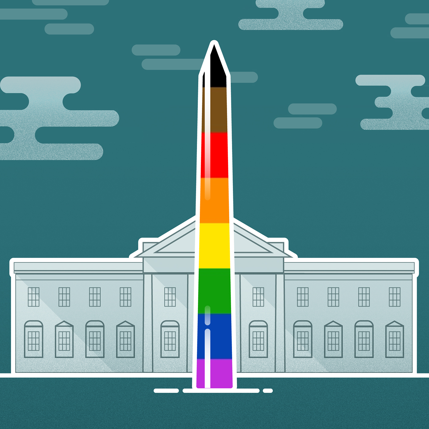 gay pride LGBT queer portrait editorial social logo typography  