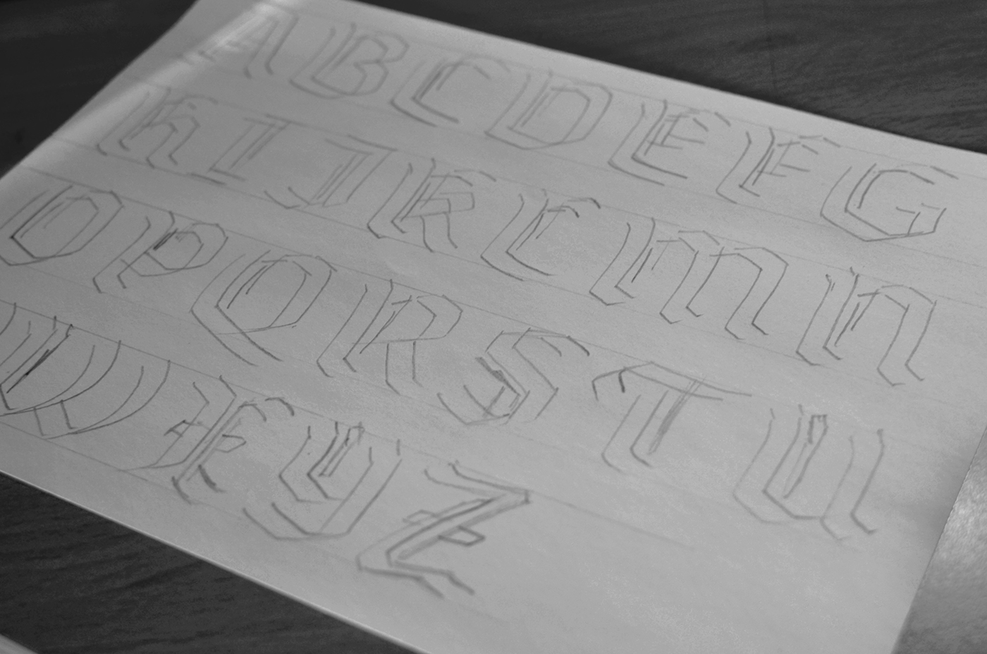 typography   type letters graphic design  Blackletter gothic Fraktur silkprint barcelona zaragoza