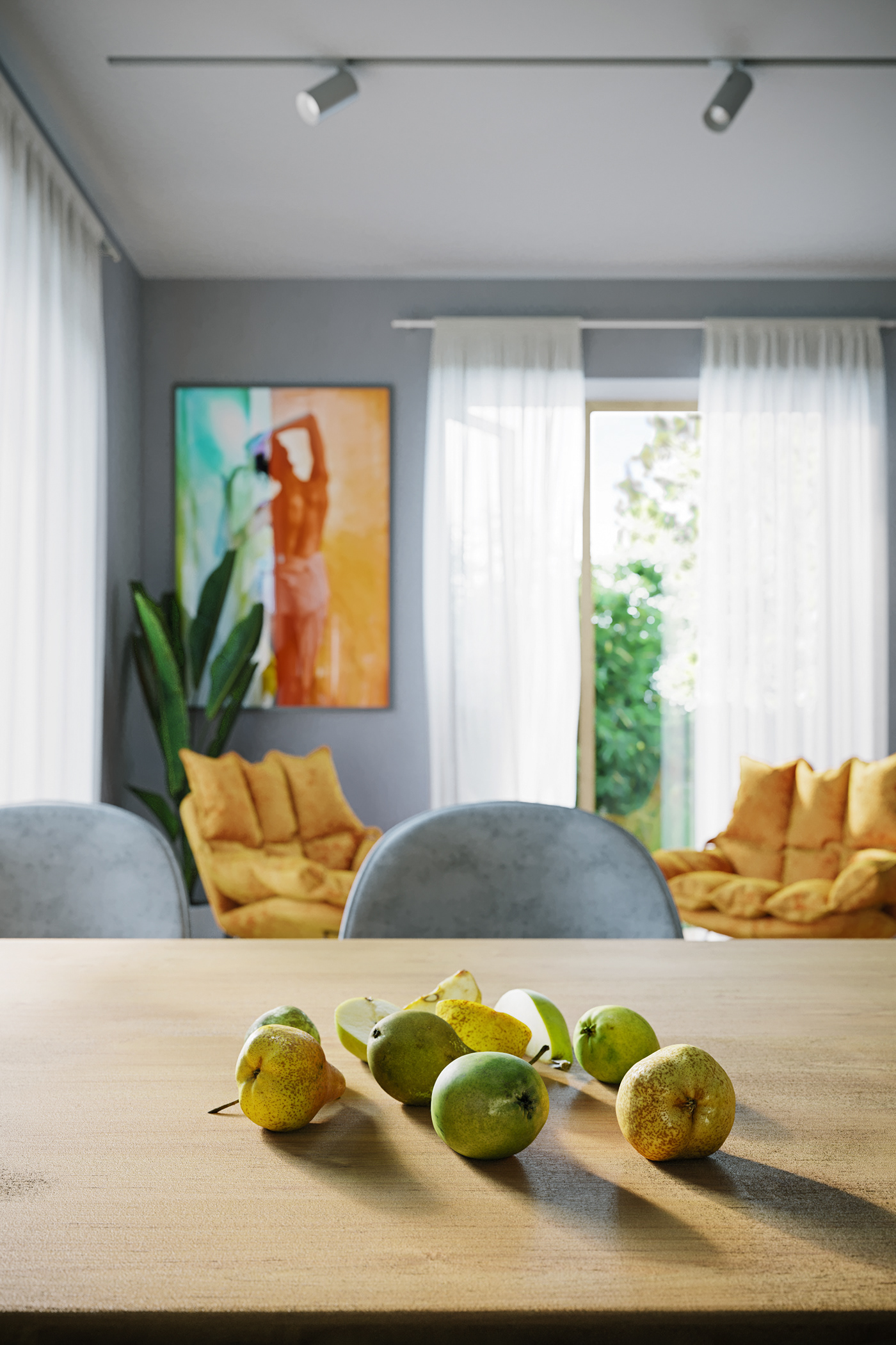 2DR studio architecture archviz CGI furniture Interior kitchen lights Render visualization