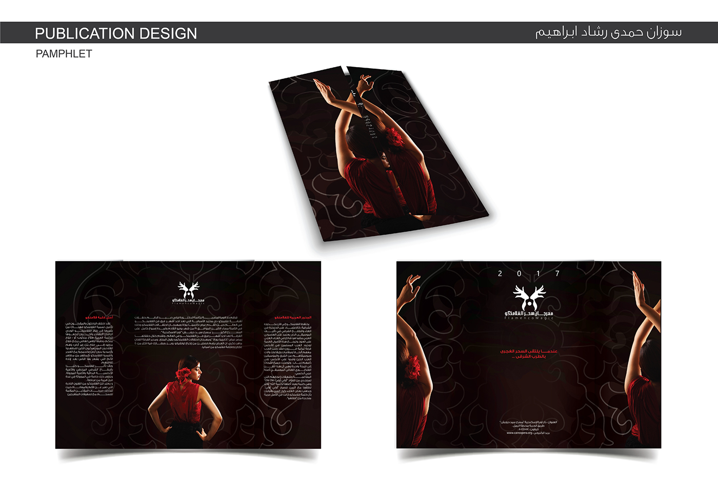 Flamenco graduation project identity graphic design  flamenco dance