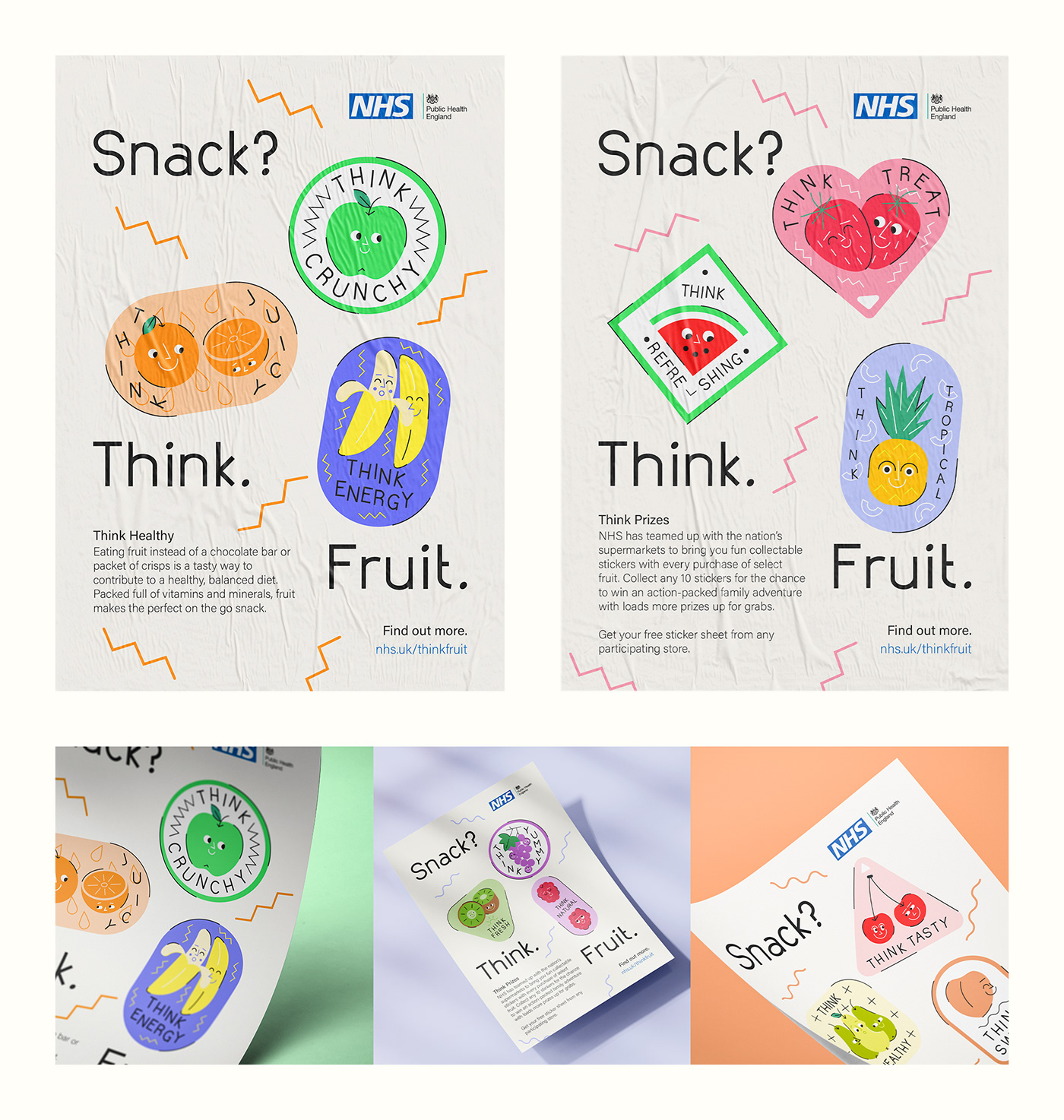 apple berry campaign Fruit fruit stickers Health healthy eating ILLUSTRATION  orange stickers