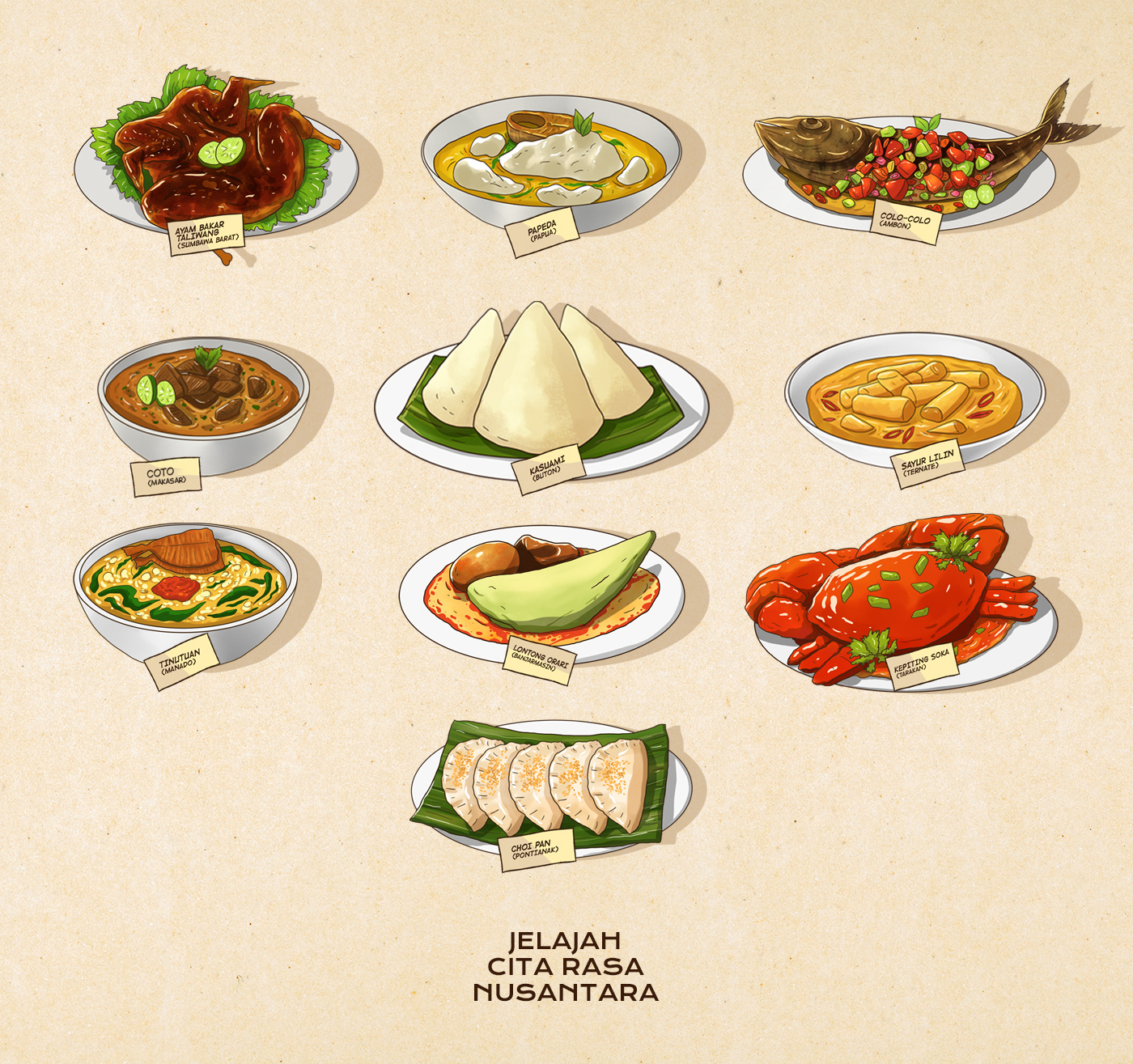 brand identity Food  food illustration food styling ILLUSTRATION  visual