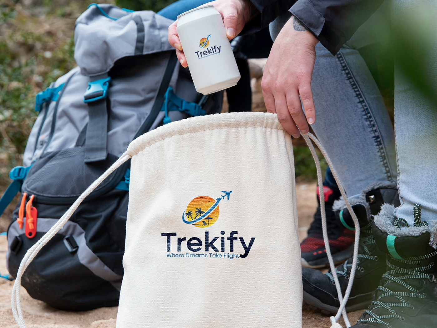 Trekify Traveling Logo Design And Branding 