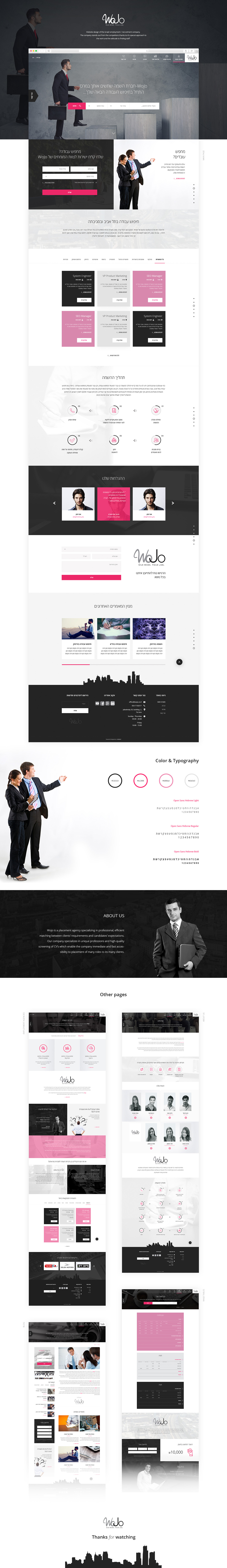 UI ux UI/UX flat clean corporative Webdesign personal website Web Design  Employment