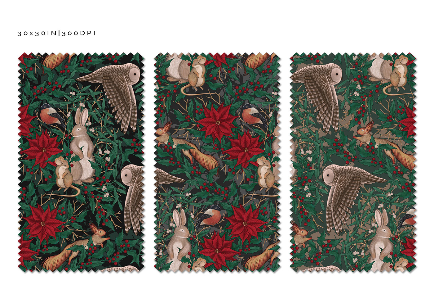 CHRISTMAS FOREST - patterns & motifs