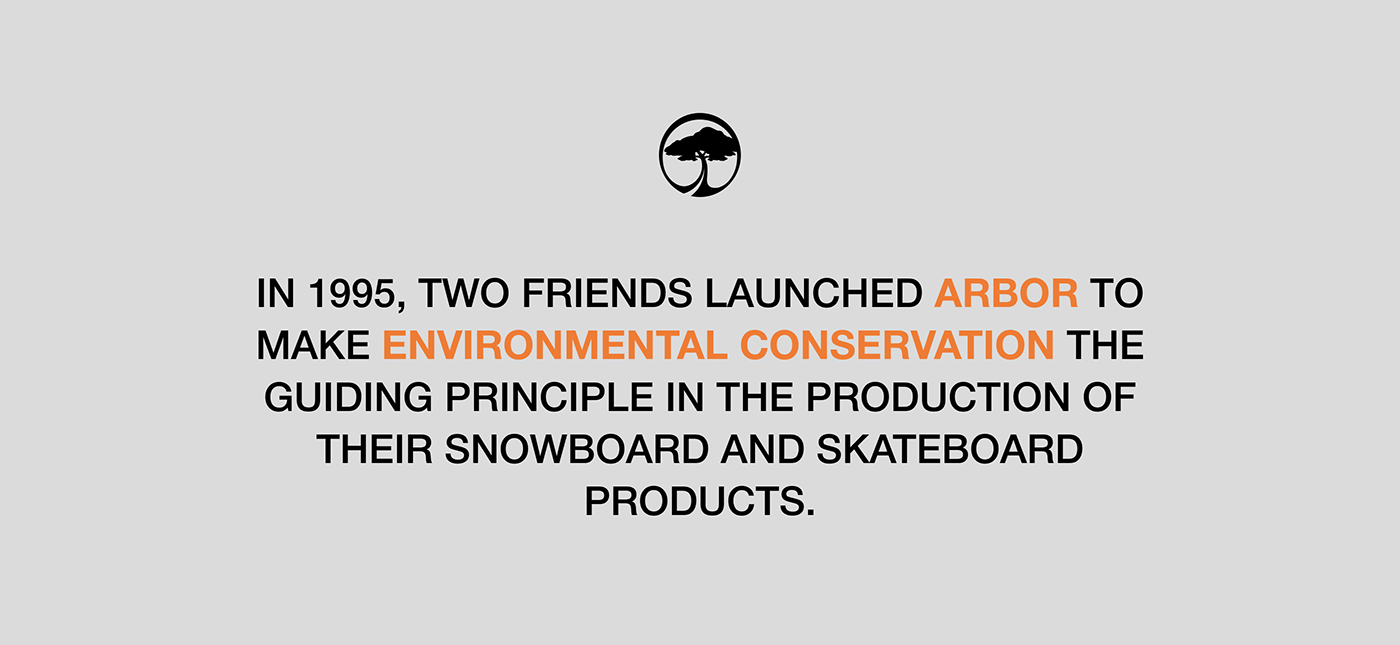 arbor grid magazine minimal redesign skateboard sport typography   UI/UX Website