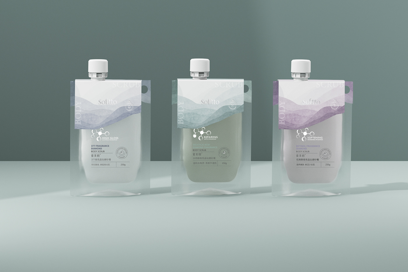 Body care packaging design
