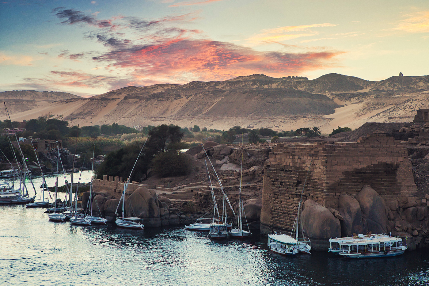 boat egypt Landscape Photography  sunset