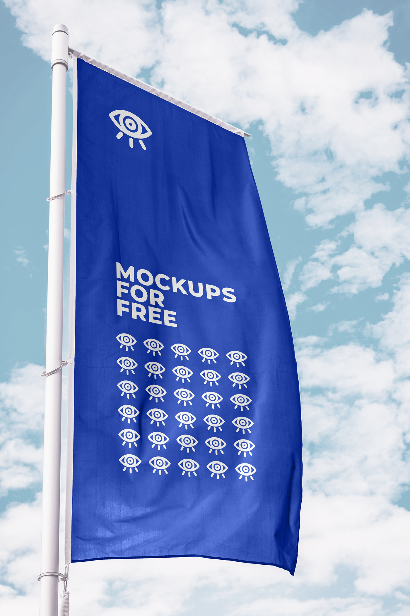 mockups freebies flag download corporate Logo presentation