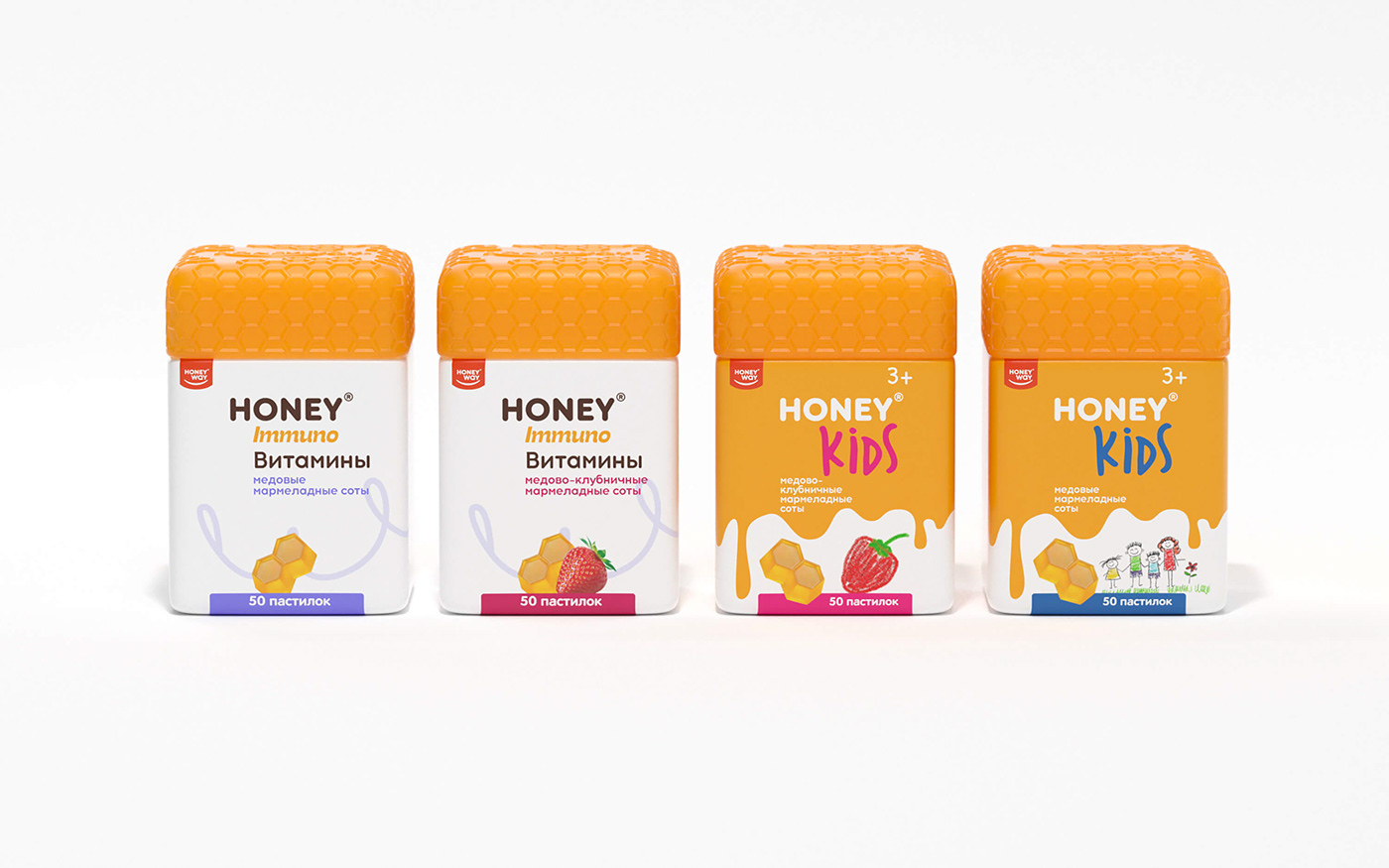 bee bottle brand identity honey honeycomb kids Packaging vitamins yellow
