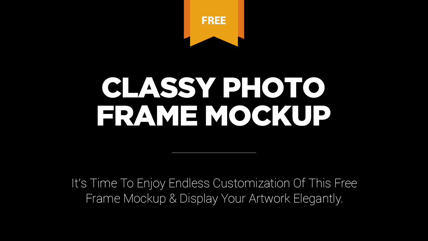 free freebie Mockup psd photoshop frame Picture photo artwork Packaging
