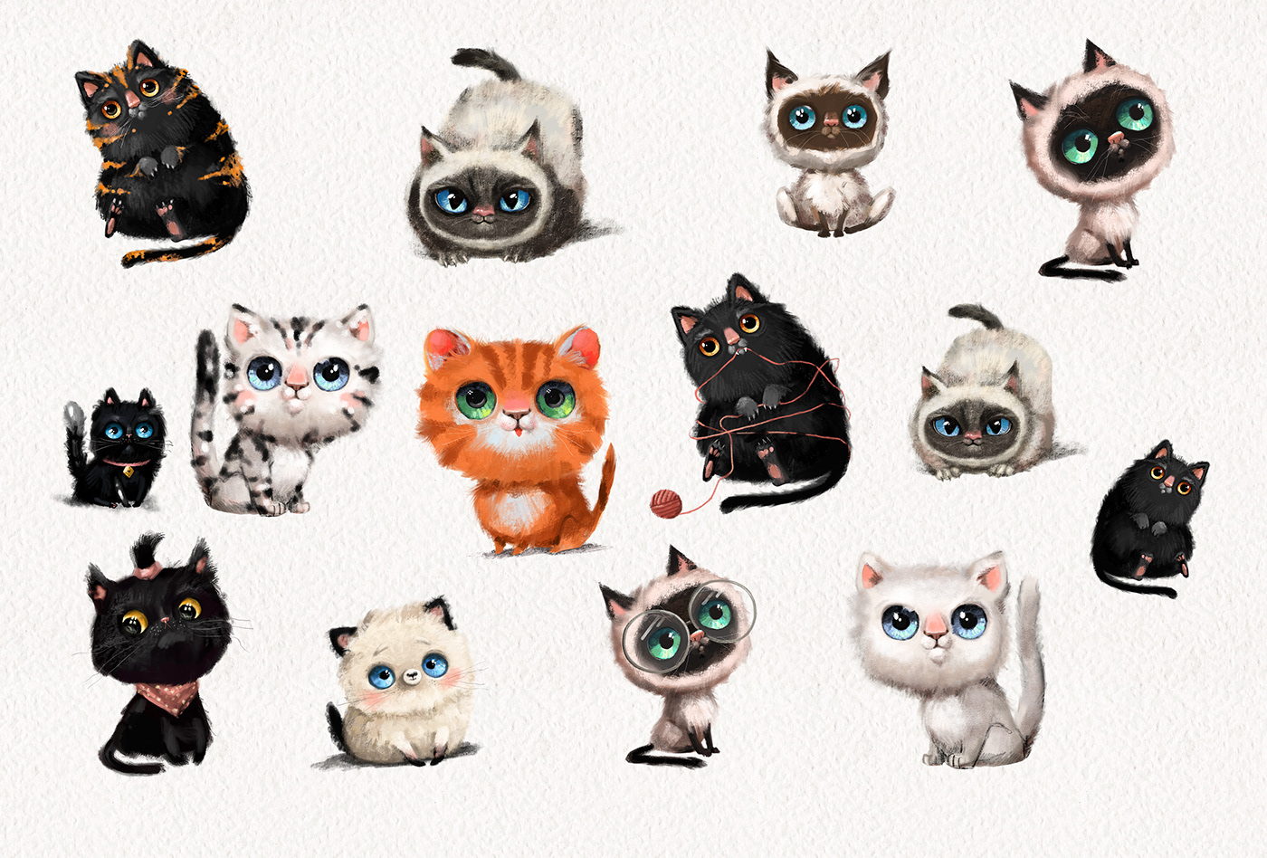cute digital illustration Baby Shower cute animals book illustration Children Decor Kids illustrations Cat